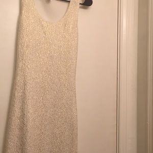 beautiful short off white dress